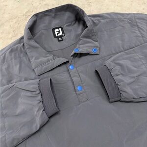 Footjoy Men’s Golf Pullover Button Up Puffer Jacket Sz XL